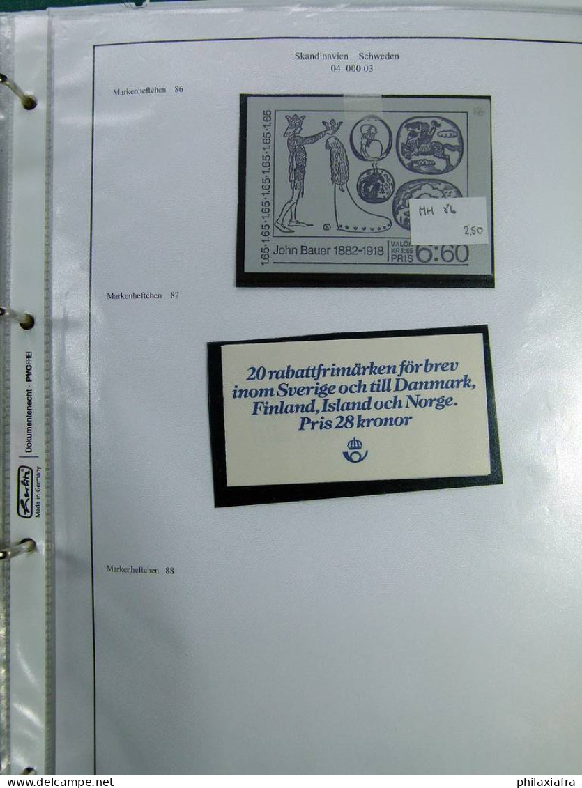Collection Finlande, pages d'album, jusqu'en 1986, Carnets avec timbres neufs **