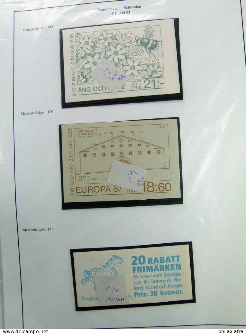 Collection Finlande, pages d'album, jusqu'en 1986, Carnets avec timbres neufs **