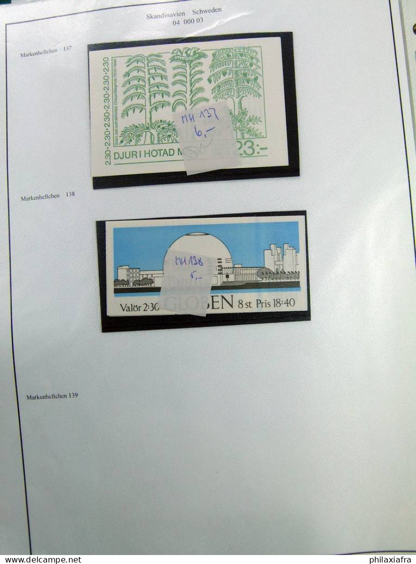 Collection Finlande, pages d'album, jusqu'en 1986, Carnets avec timbres neufs **