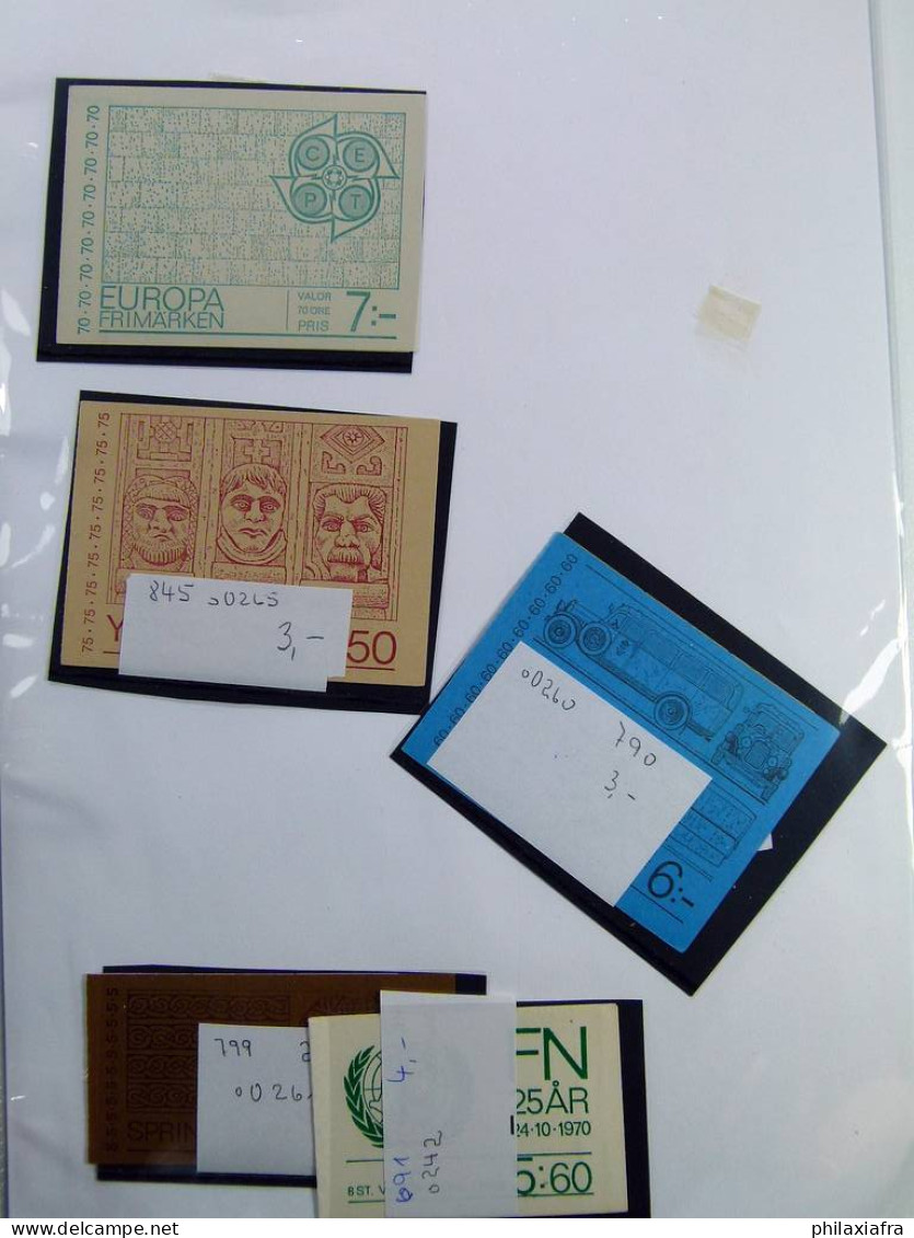 Collection Finlande, pages d'album, jusqu'en 1986, Carnets avec timbres neufs **