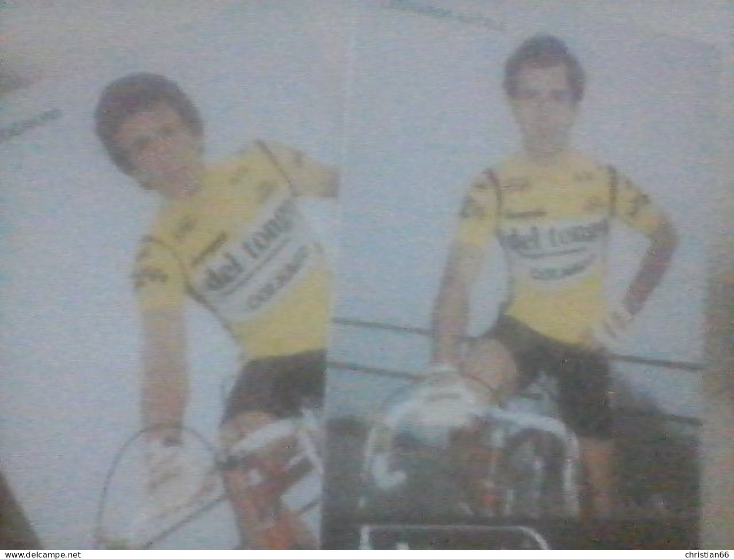 CYCLISME  - WIELRENNEN- CICLISMO : 2 CARTES BORGOGNONI + NATALE 1982 - Cycling