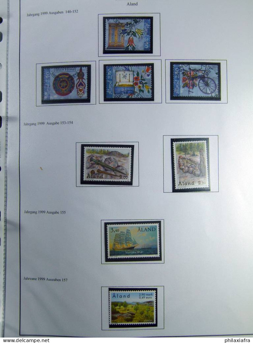 Collection Aland, sur album, de 1984 à 2011, timbres neufs ** avec carnets