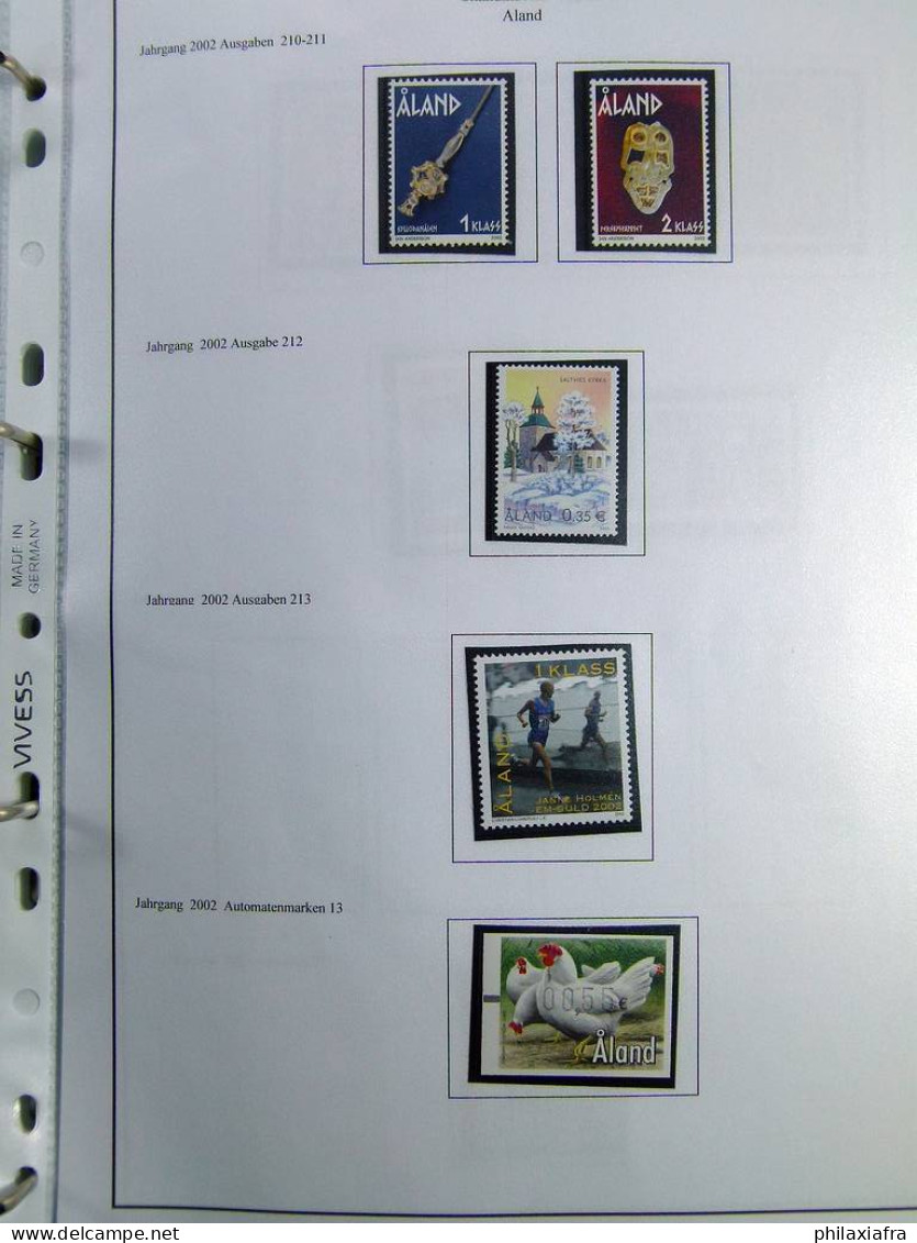 Collection Aland, sur album, de 1984 à 2011, timbres neufs ** avec carnets