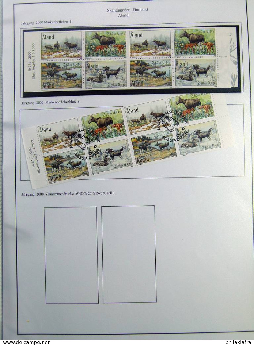 Collection Aland, sur album, de 1984 à 2011, timbres neufs ** avec carnets