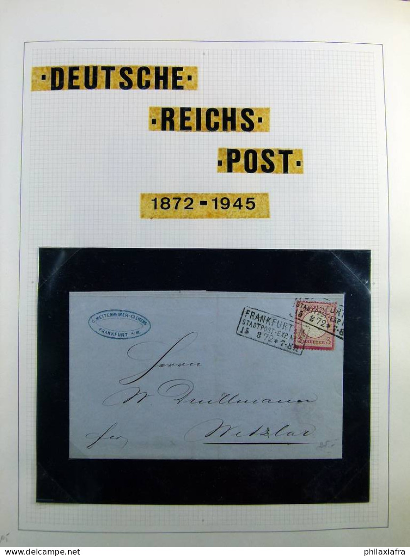Collection Allemagne Reich Album, Timbres Neufs */** Et Oblitérés, États Anciens - Collections