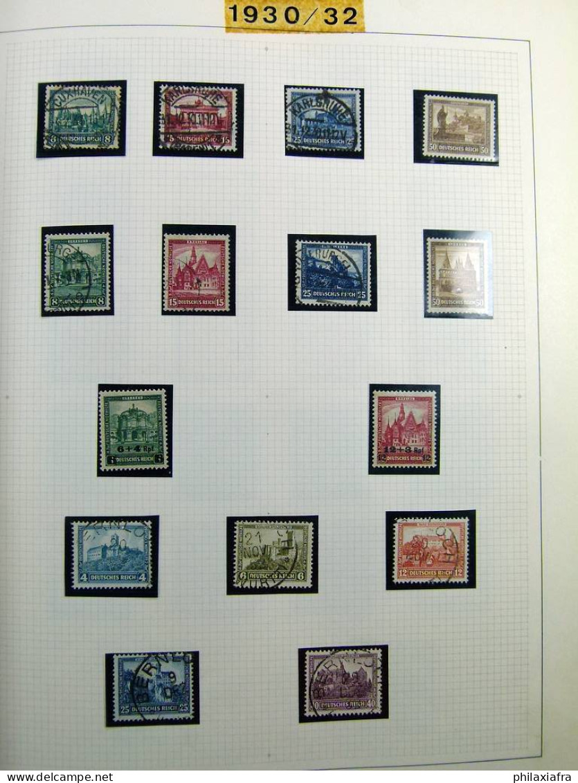 Collection Allemagne Reich album, timbres neufs */** et oblitérés, États anciens