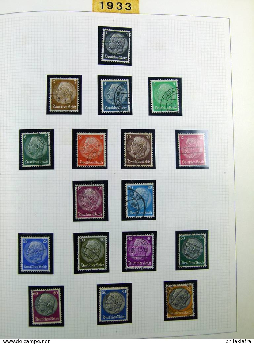 Collection Allemagne Reich album, timbres neufs */** et oblitérés, États anciens