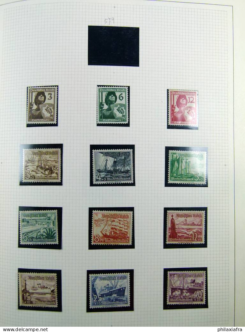 Collection Allemagne Reich album, timbres neufs */** et oblitérés, États anciens