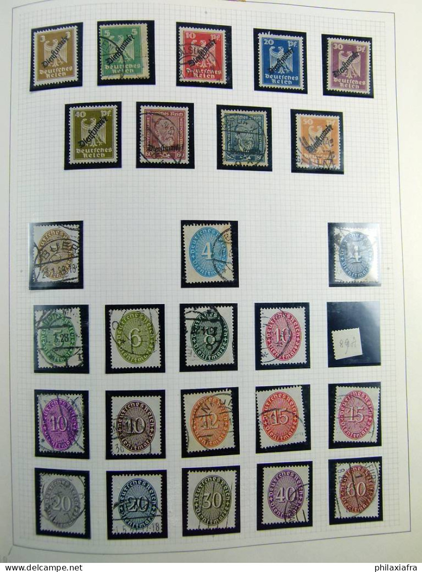 Collection Allemagne Reich album, timbres neufs */** et oblitérés, États anciens