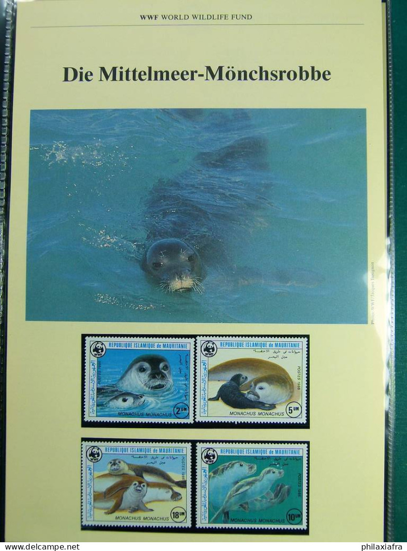 Collection théme WWF timbres neufs** enveloppes Maldives Sri Lanka Brési