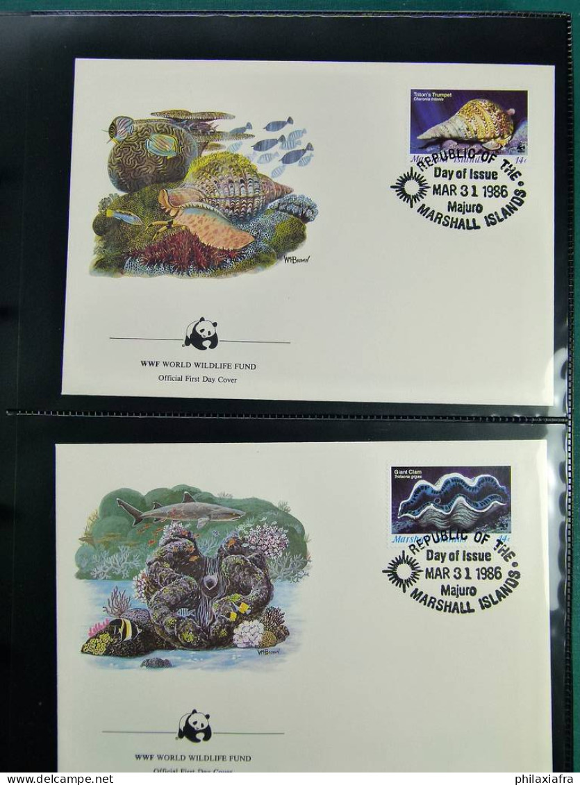 Collection théme WWF timbres neufs** enveloppes Maldives Sri Lanka Brési