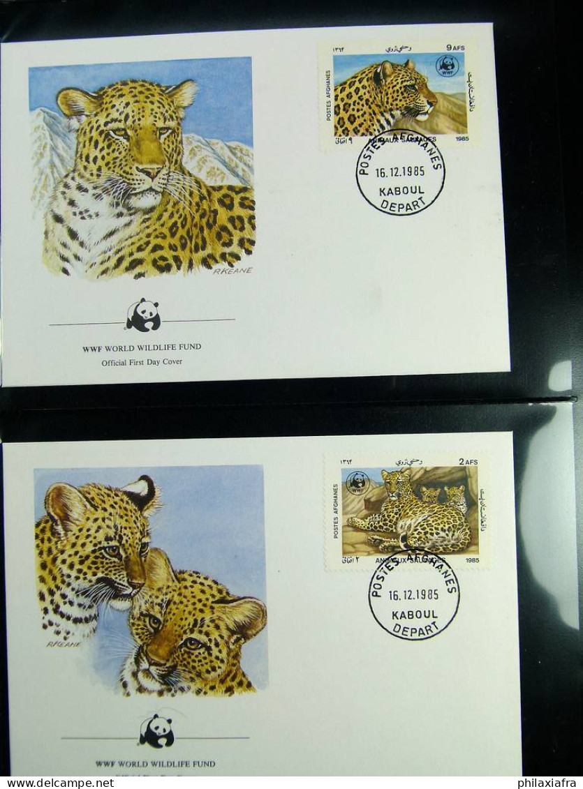 Collection théme WWF timbres neufs** enveloppes Maldives Sri Lanka Brési