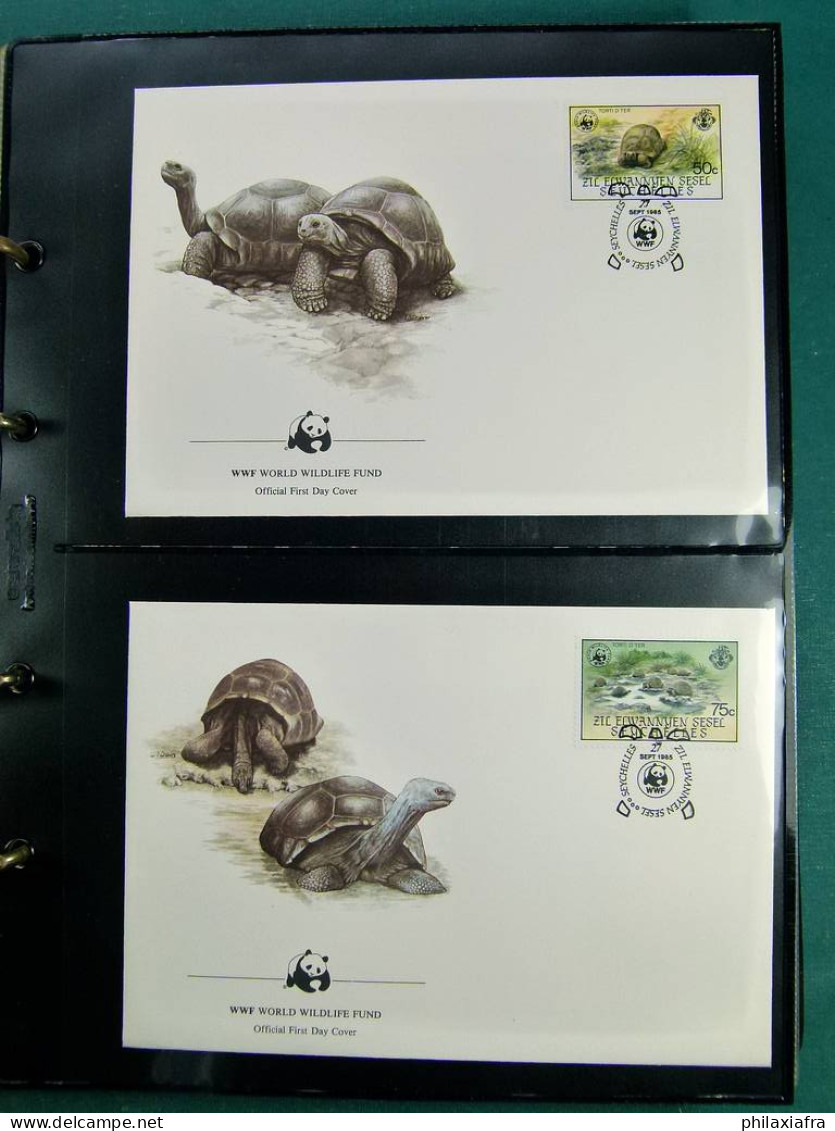 Collection théme WWF neufs** timbres enveloppes Pologne Niger Maurice