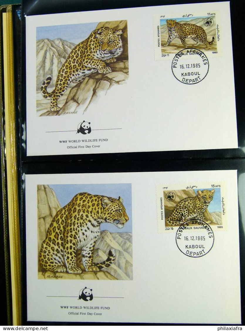 Collection théme WWF neufs** timbres enveloppes Pologne Niger Maurice