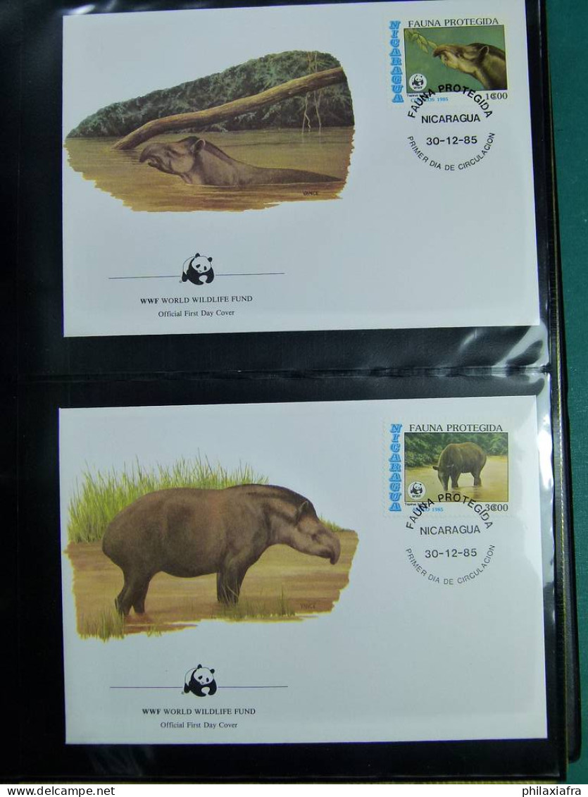 Collection théme WWF neufs** timbres enveloppes Pologne Niger Maurice