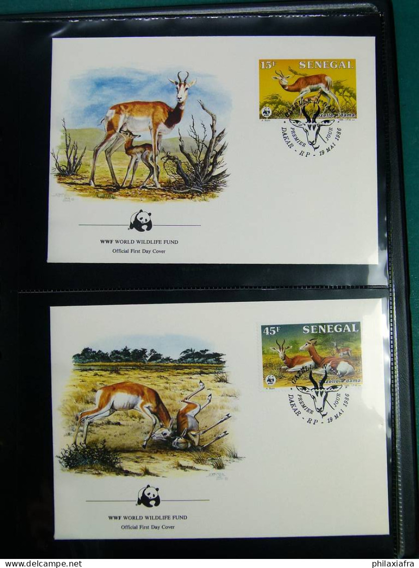 Collection théme WWF neufs** timbres enveloppes Pologne Niger Maurice