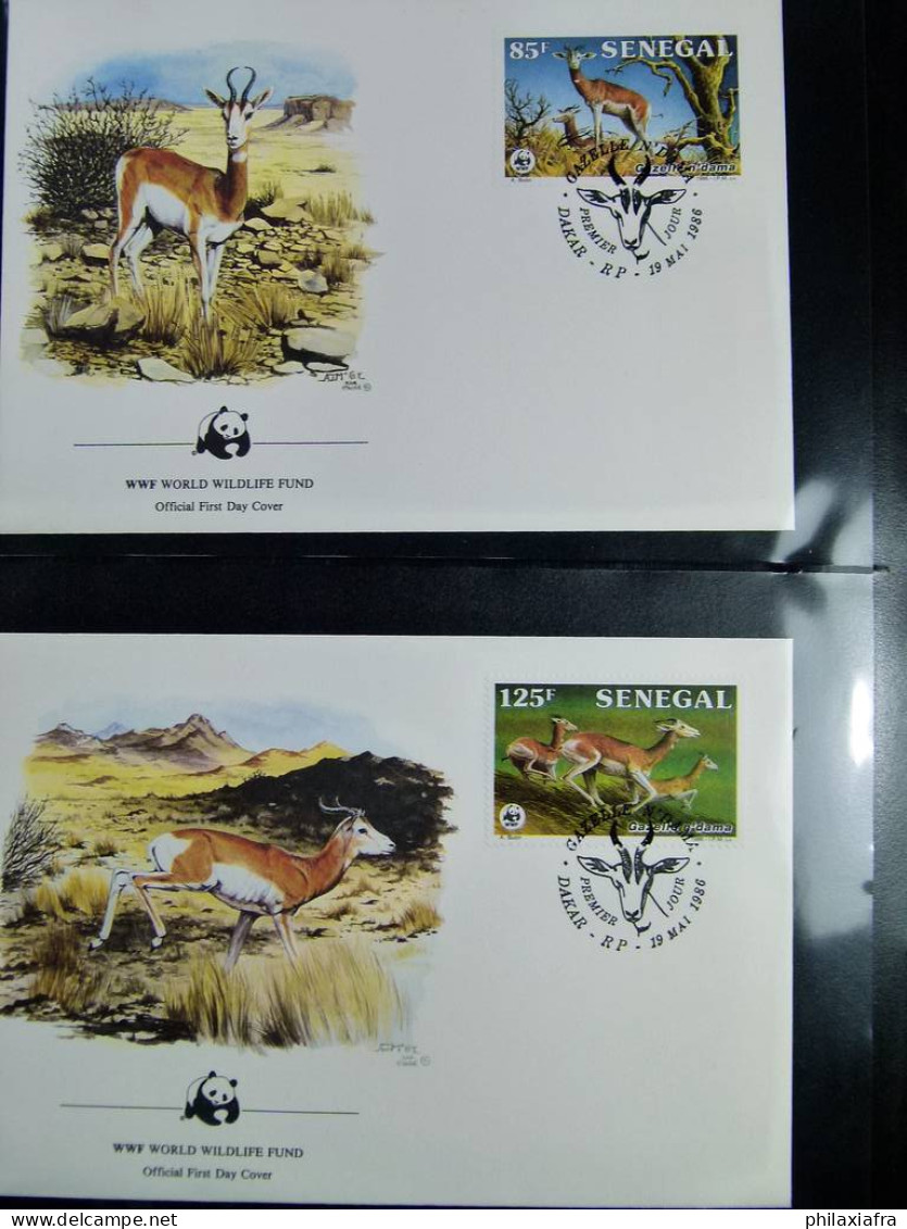 Collection théme WWF neufs** timbres enveloppes Pologne Niger Maurice