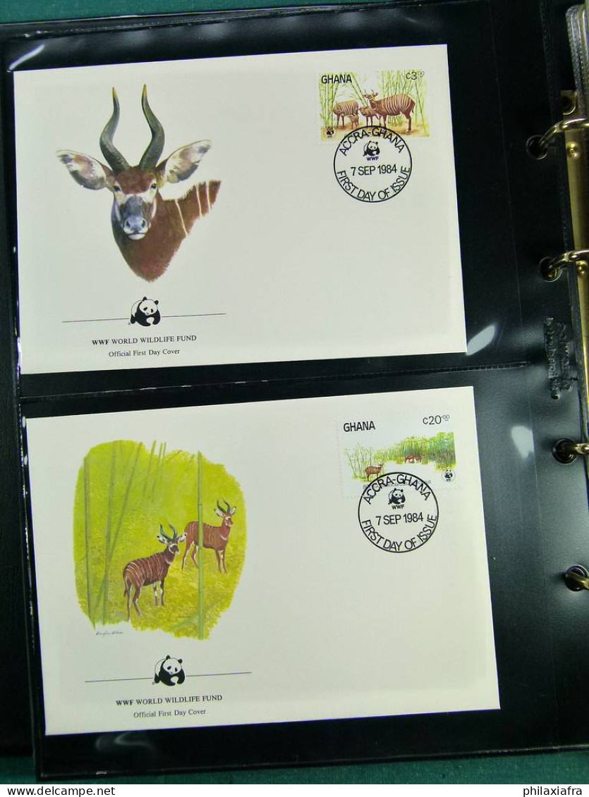 Collection théme WWF timbres neufs ** enveloppes Bhoutan Brésil Chili