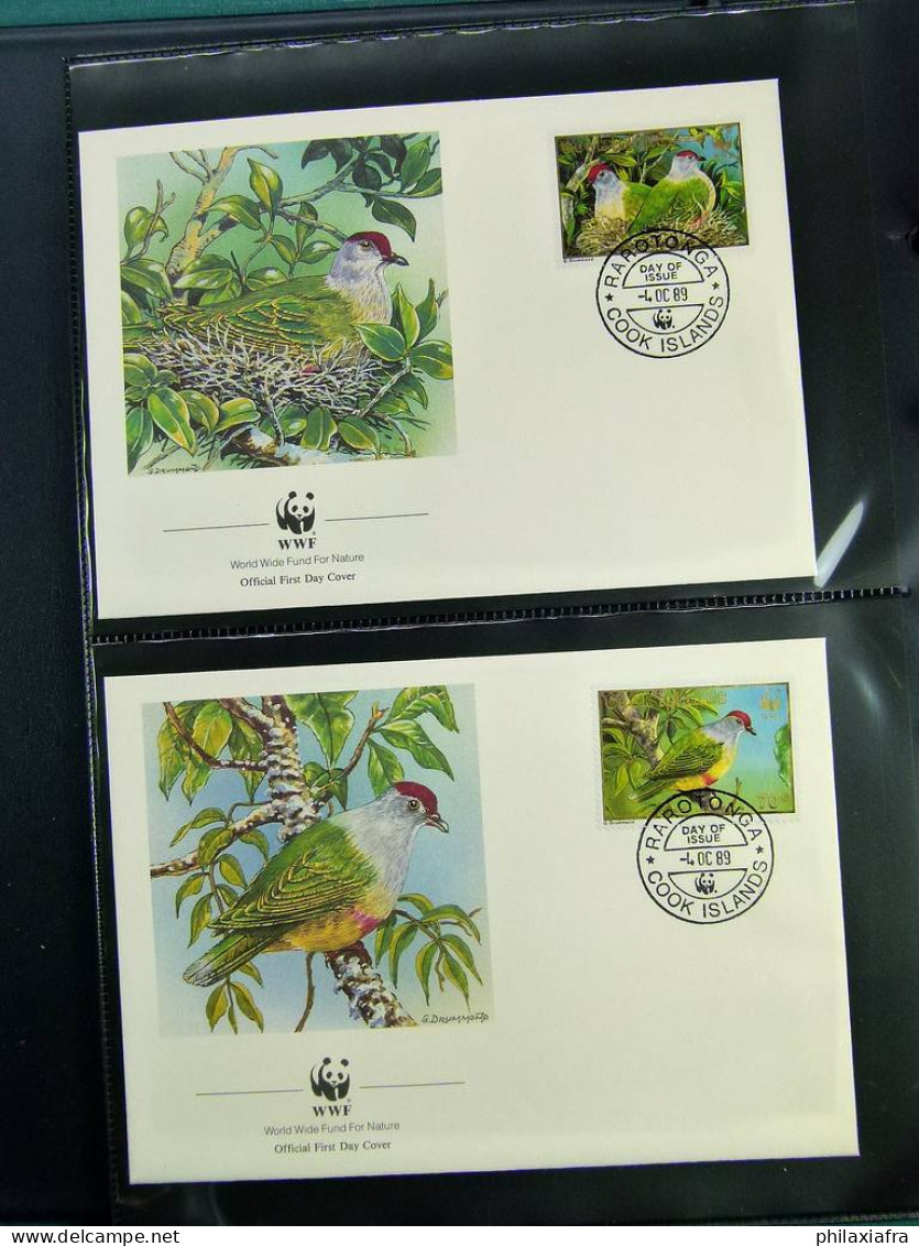 Collection théme WWF neufs** timbres enveloppes Man Cook Pakistan Nevis