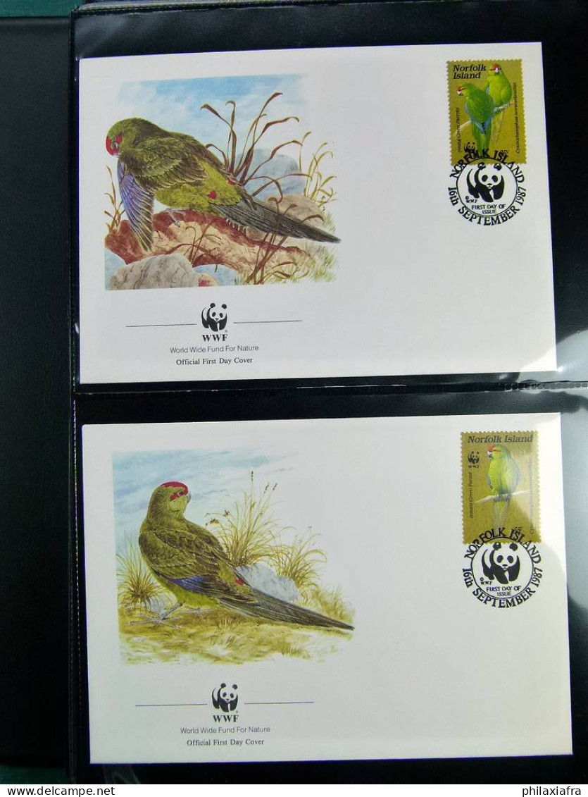 Collection théme WWF neufs** timbres enveloppes Antigua URSS DDR Zambie