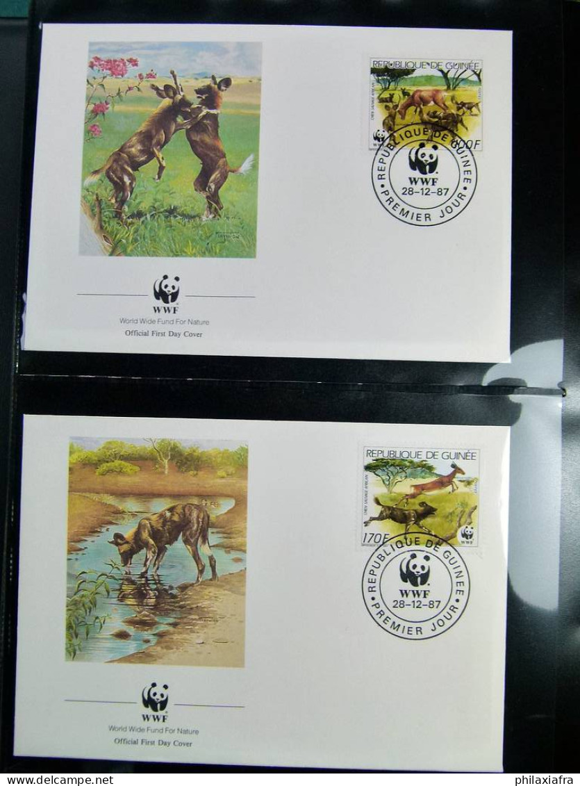 Collection théme WWF neufs** timbres enveloppes Antigua URSS DDR Zambie