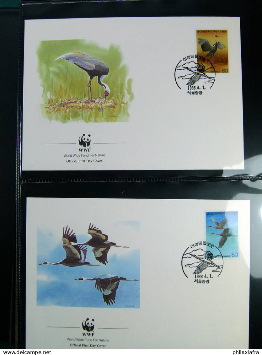 Collection théme WWF neufs** timbres enveloppes Antigua URSS DDR Zambie