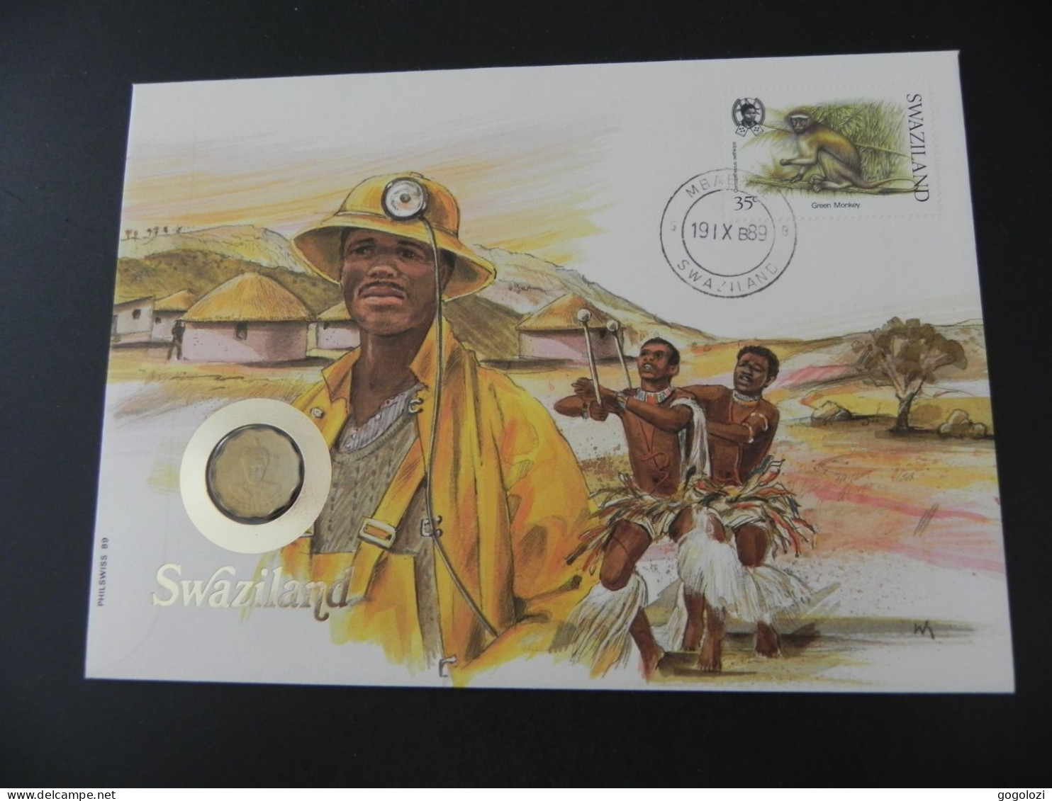 Swaziland 5 Cents 1986 - Numis Letter 1989 - Swaziland