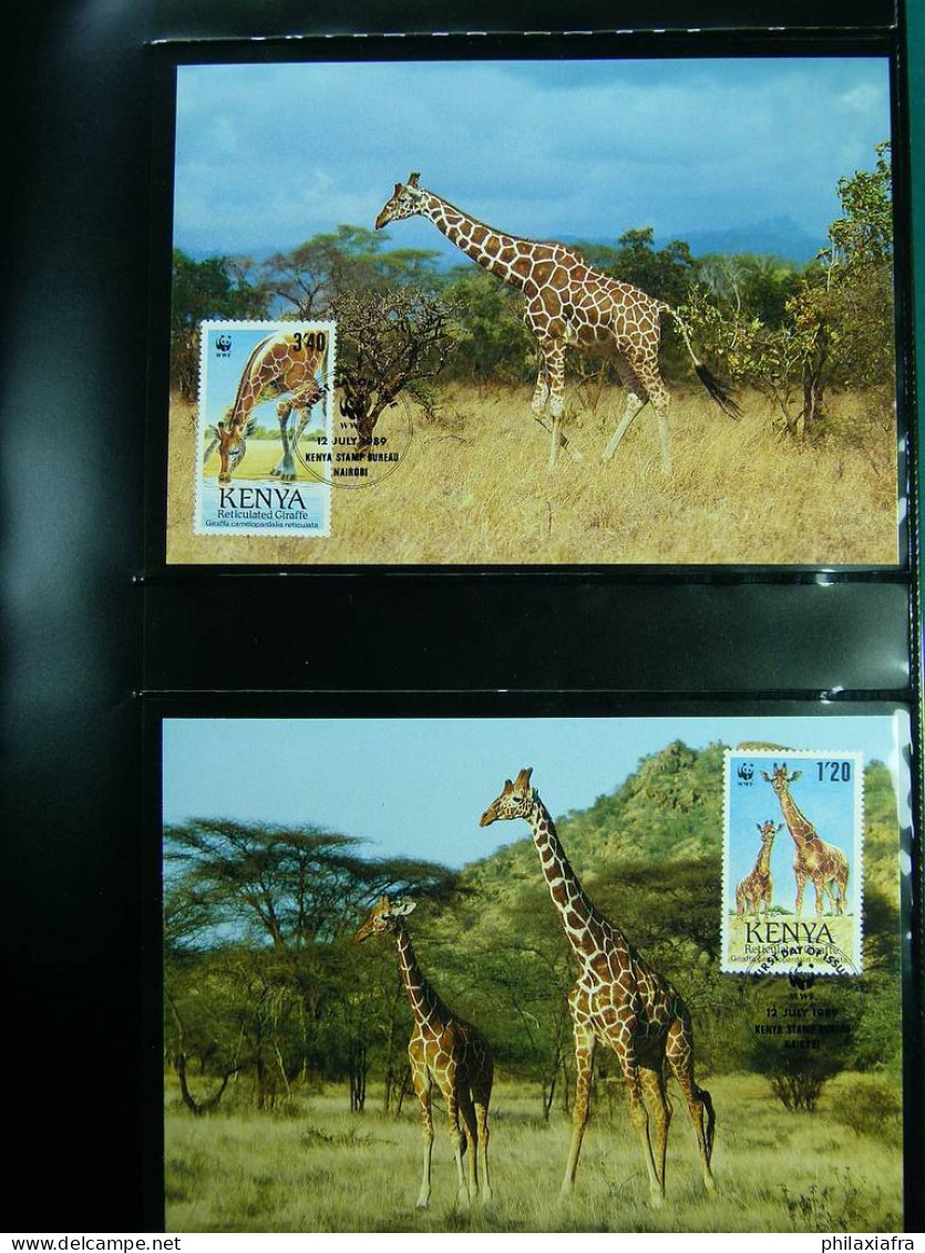 Collection WWF timbres neufs**et enveloppes de Liechtenstein Kenya Tchad