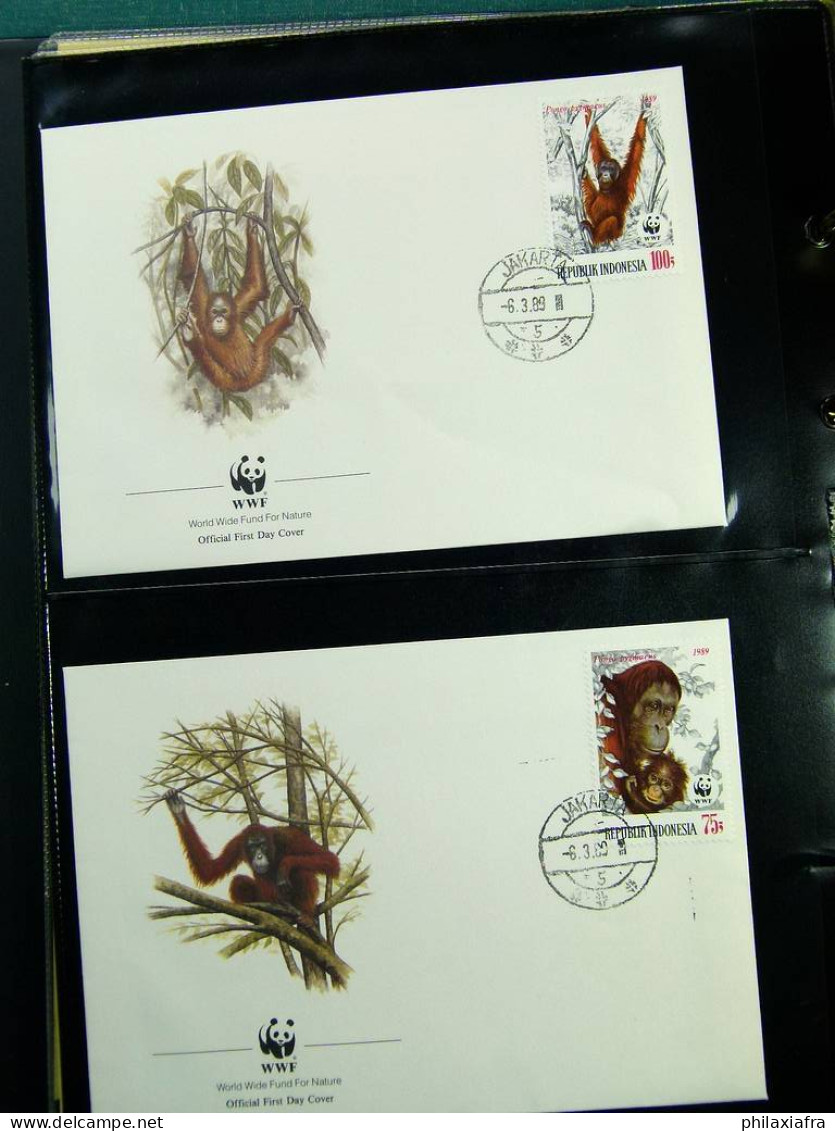 Collection WWF timbres neufs**et enveloppes de Liechtenstein Kenya Tchad