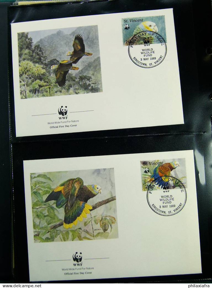 Collection WWF timbres neufs**et enveloppes de Liechtenstein Kenya Tchad