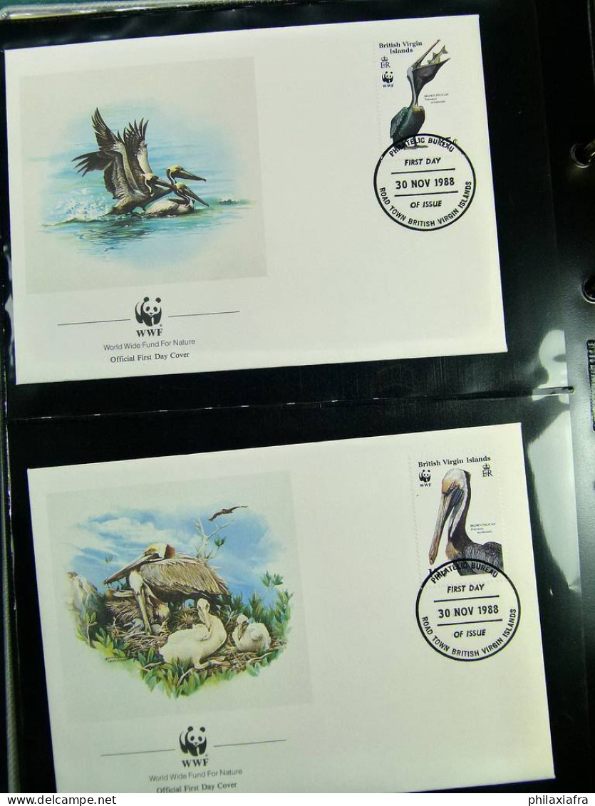 Collection WWF timbres neufs**et enveloppes de Liechtenstein Kenya Tchad