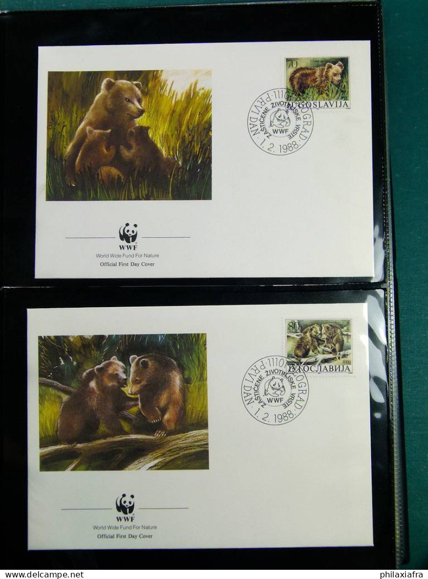 Collection WWF timbres neufs**et enveloppes de Liechtenstein Kenya Tchad