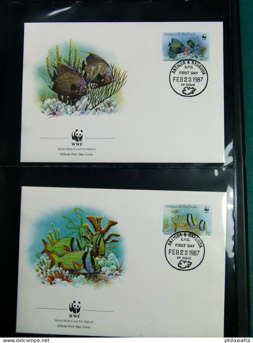 Collection WWF timbres neufs ** enveloppes de Malgache Vietnam Comores