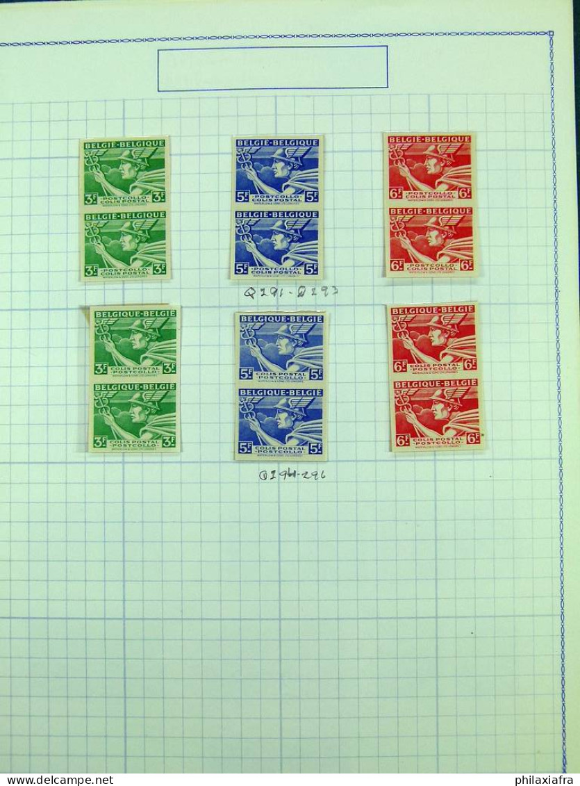 1944, Belgique, Lot De Paires Non Dentelés, Neufs** 1300 Eur Valeur COB - Collections
