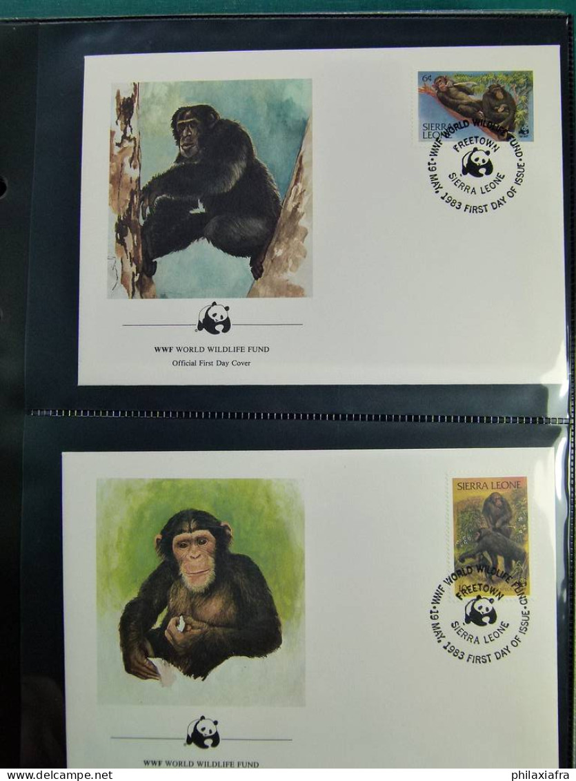 Collection WWF Album Timbres Neufs ** Enveloppes Anguilla Palau Hongrie - Autres & Non Classés