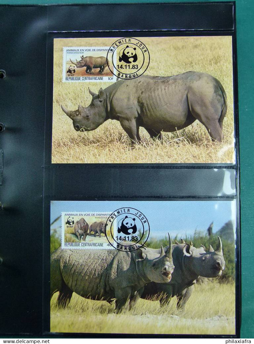 Collection WWF album timbres neufs ** enveloppes Anguilla Palau Hongrie