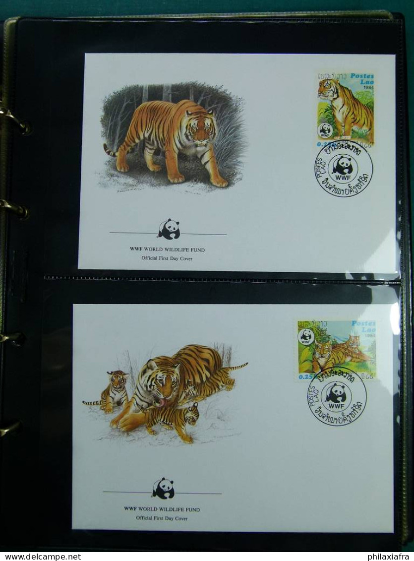 Collection WWF album timbres neufs ** enveloppes Anguilla Palau Hongrie