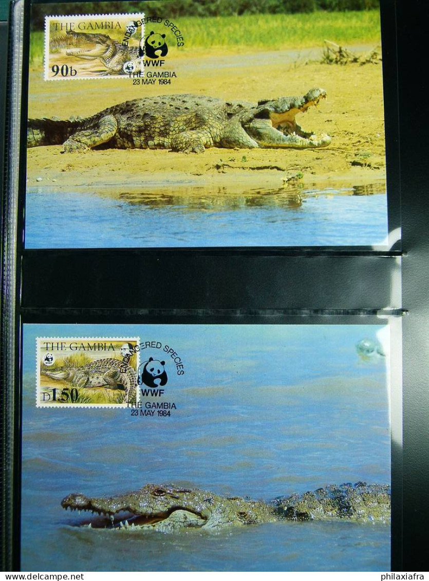 Collection WWF album timbres neufs ** enveloppes Anguilla Palau Hongrie