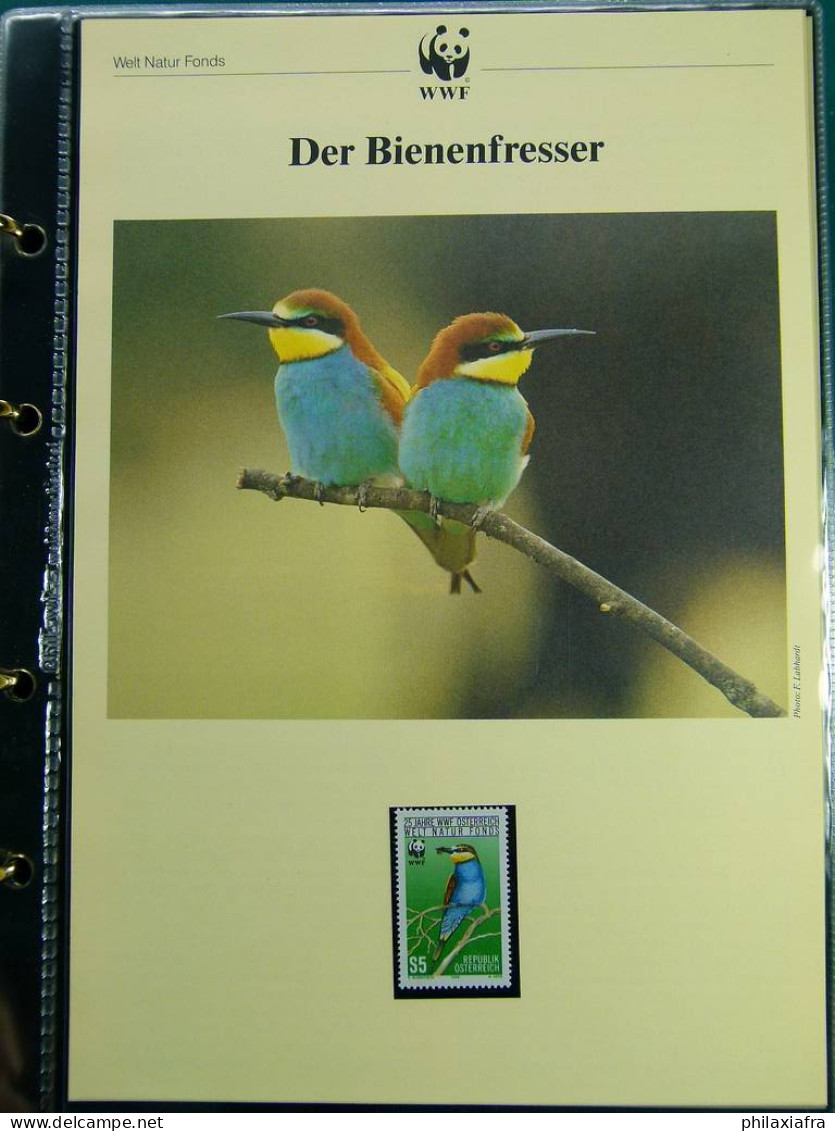 Collection WWF album, timbres neufs ** enveloppes Algérie Botswana Fidji