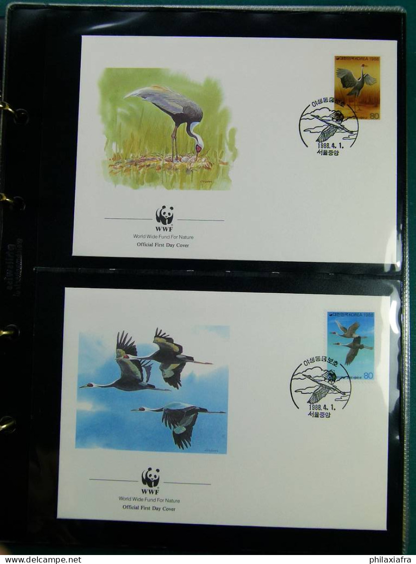 Collection WWF album, timbres neufs ** enveloppes Algérie Botswana Fidji