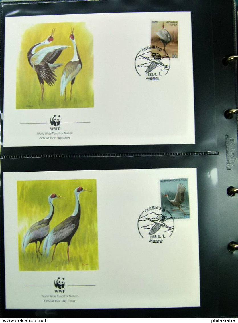 Collection WWF album, timbres neufs ** enveloppes Algérie Botswana Fidji