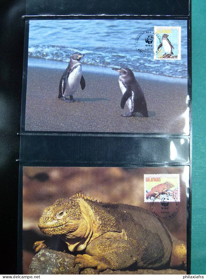 Collection WWF, album, timbres neufs ** enveloppe Somalien Galapagos