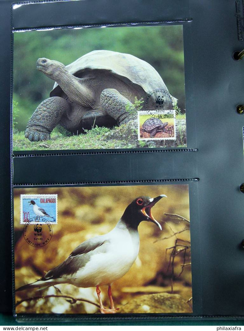 Collection WWF, album, timbres neufs ** enveloppe Somalien Galapagos