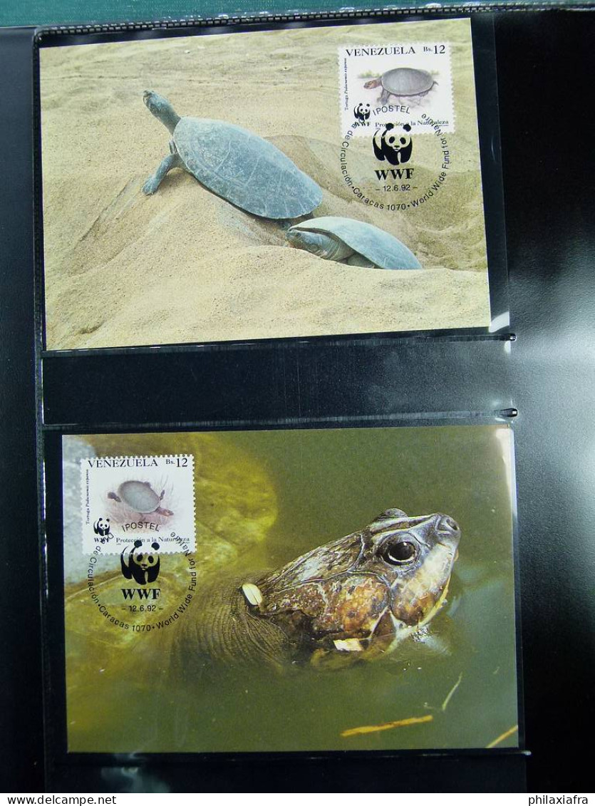 Collection WWF, album, timbres neufs ** enveloppe Somalien Galapagos