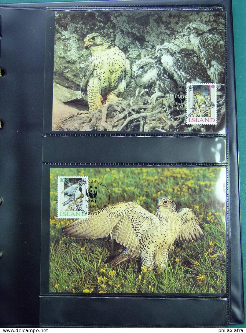 Collection WWF, album, timbres neufs ** enveloppe Somalien Galapagos