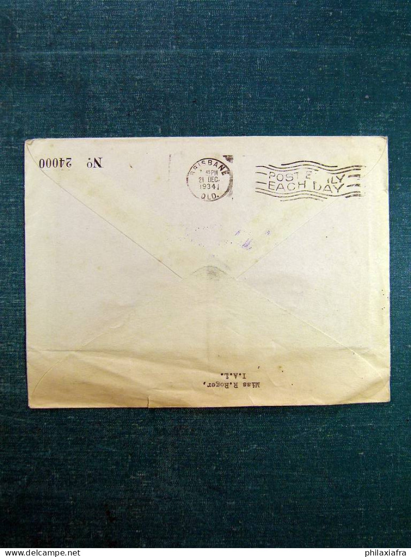 1934, Kenya Et Ouganda, Enveloppe Nairobi à Brisbane, Poste Aérienne - Other & Unclassified