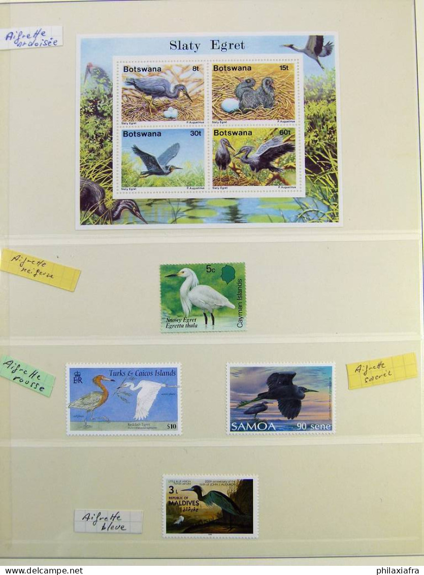 Collection Théme Oiseaux, Album, Timbres, Neufs Et Oblitérés Colonies Françaises - Collections, Lots & Series