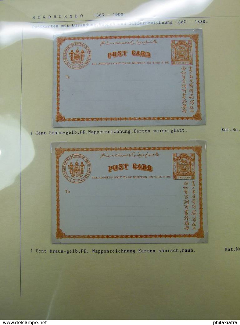 Collection Nord Bornéo, De 1887 à 1895, Entire Postaux, Neufs, Pas Voyagé - Nordborneo (...-1963)