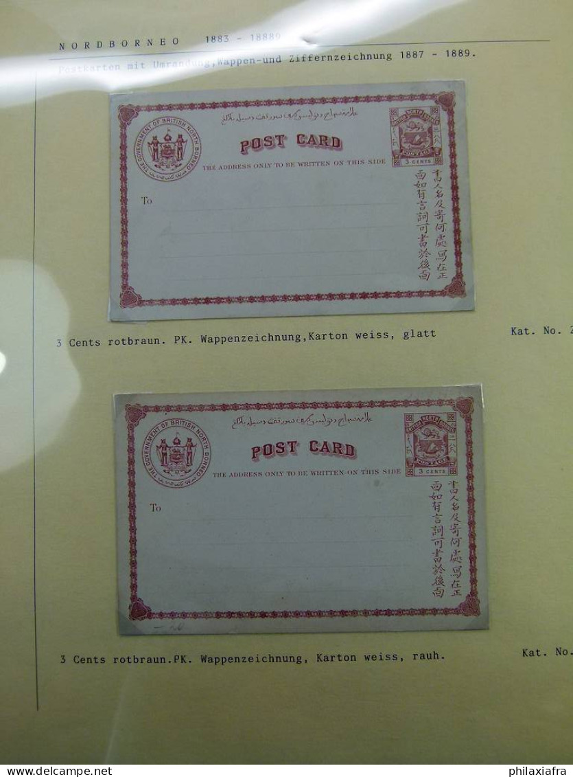 Collection Nord Bornéo, De 1887 à 1895, Entire Postaux, Neufs, Pas Voyagé - Borneo Septentrional (...-1963)