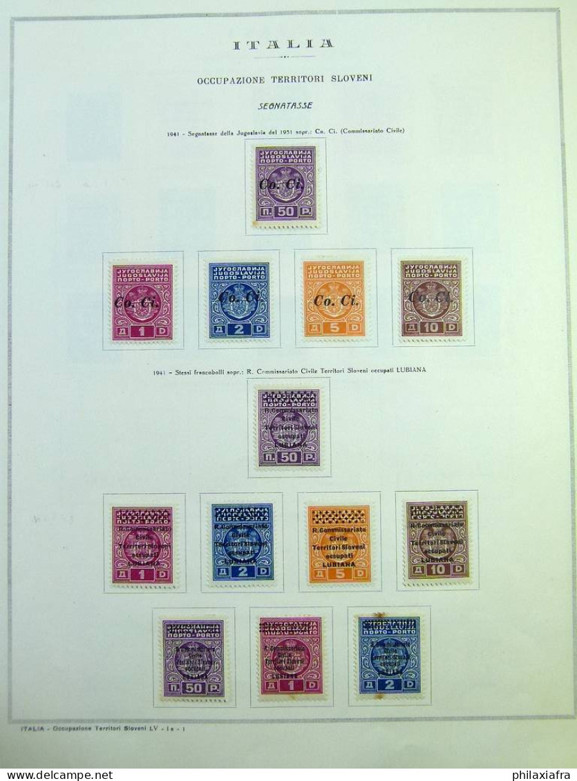 Lot Italie1941-46, Occupation Yougoslave, Slovène, Ljubljana timbres neufs* CV